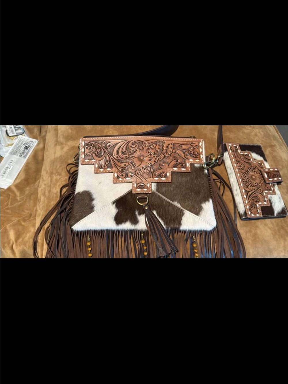 HAUTE SOUTHERN WESTERN Fringe Bag and matching wallet